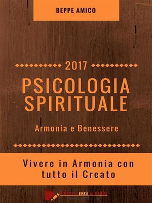 cover image of PSICOLOGIA SPIRITUALE--Armonia e Benessere